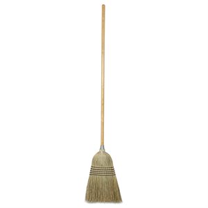 Maids Broom / 42 inch Good Value Mixed Fibers, 3-sew 54" O / A (6 ea / cs)