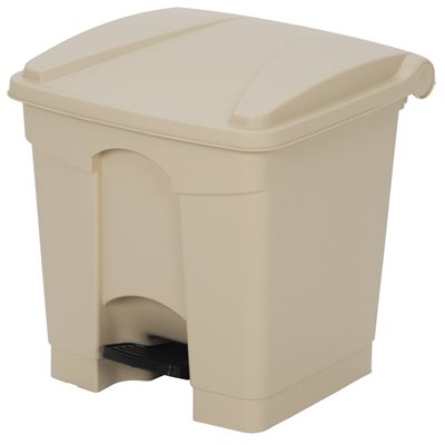 8 Gallon Beige Step-On Receptacle (1 ea / cs) Discontinued