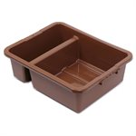 7" Divided Bus Box Brown (12 ea / cs) NSF