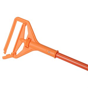 Orange Solid Side Load Mopstick Fiberglass Handle 60" O / A (6 ea / cs)