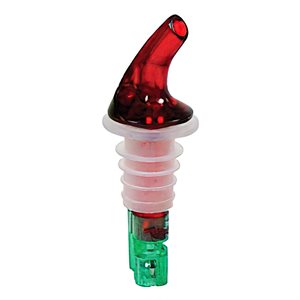 Pourer-Aut 1.25 oz Red Spout with No Collar (1 dz / bag)