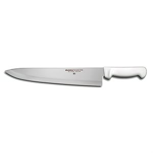 Basics Chef's / Cook's Knife, 12", stain-free, high-carbon steel, textured, polypropylene white handle, NSF Certified (12 ea / bx)