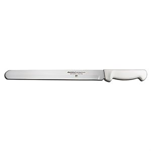 Basics Roast Slicer, 12", stain-free, high-carbon steel, textured, polypropylene white handle, NSF Certified (12 ea / bx)