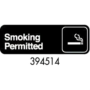 Sign 3 x 9, Smoking Permitted (12 ea / bx 12bx / cs)