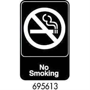 Sign 6 x 9, No Smoking (6 ea / bx 12 bx / cs)