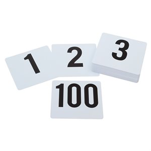 Number Set 4" 1 to 100 (50 pk / cs)