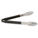 Tong S / S 12" Black Handle (12 ea / bx 10 bx / cs)