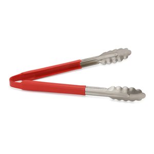 Tong S / S 12" Red Handle (12 ea / bx 10 bx / cs)