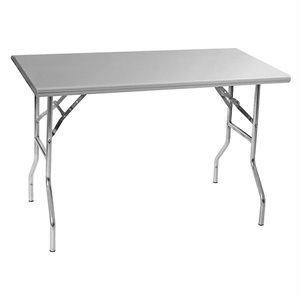 Folding Worktable No Undershelf 30" x 72" S / S NSF (1 ea / cs)