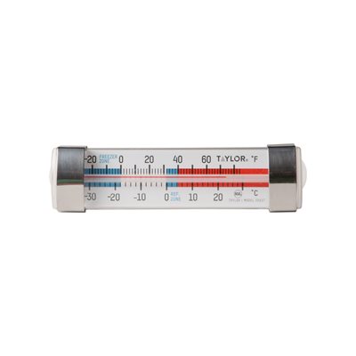 Refrigerator / Freezer Thermometer, tube type, -20° to 60°F (-30° to 30° C) temperature range, clips, hangs, or attaches with suction cups #3503FS (4 ea / cs)