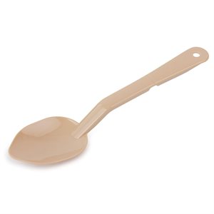 Serving Spoon 13" Solid Polycarb Beige (sold by the dz) (1 dz / bx 6 bx / cs)