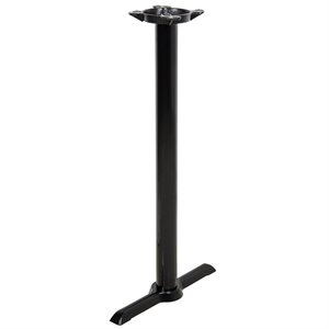 5" x 22" T-Style Black Disco / Bar Height Complete Table Base “Call Customer Service for Availability”