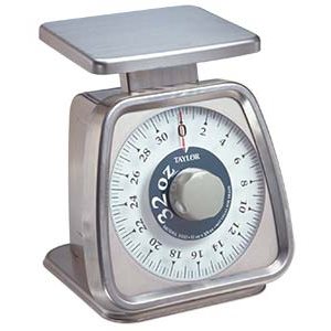 Portion Control Scale, analog, 32 oz. x 1 / 4 oz. / 900 g x 5 g capacity, angled, rotating dial (1 ea) Special Order Only